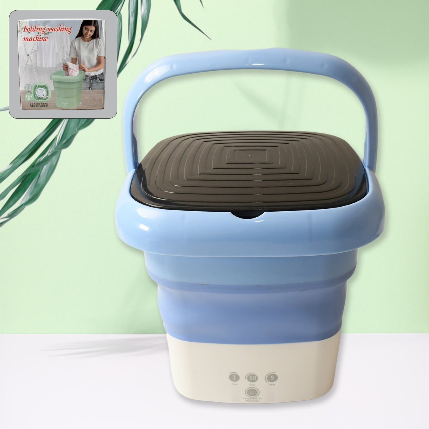 Folding Washing Machine Mini Portable Washing Machine(1 Pc)