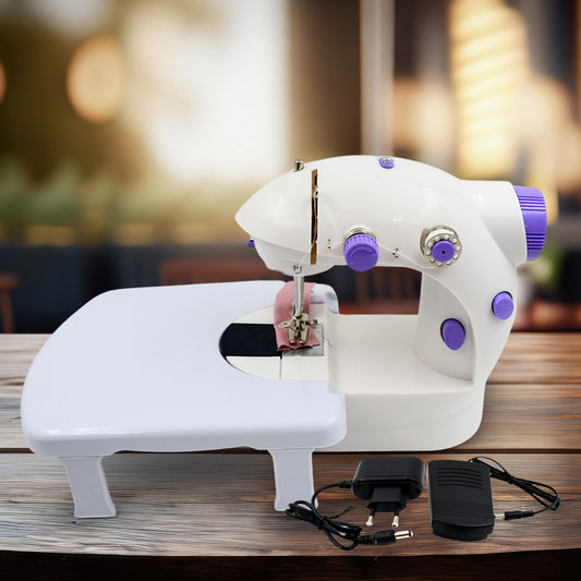 Home Tailoring Sewing Machine With Extension Table Set Foot Pedal Adapter Mini Electric Silai Machine Portable Stitching Machinetailoring Machine