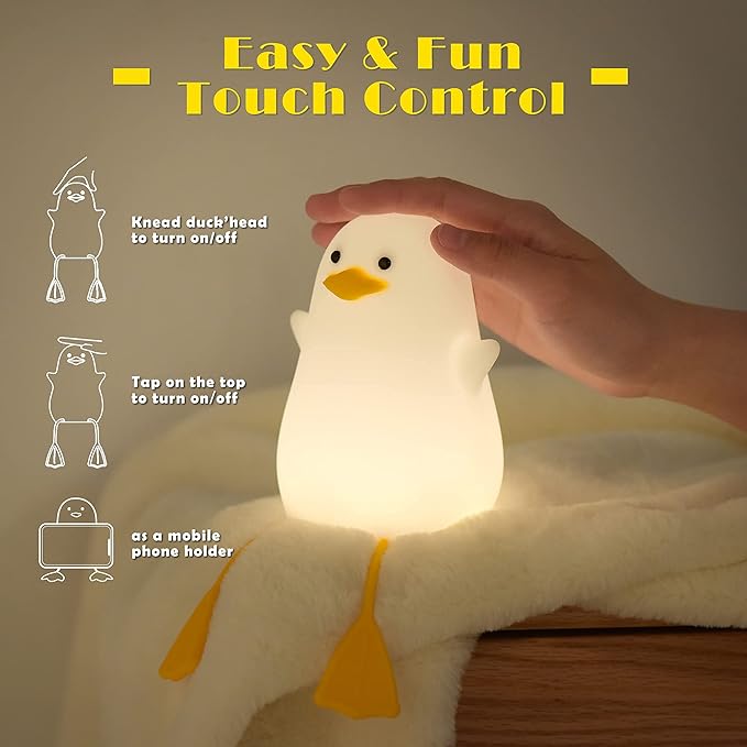 Silicone Duck Night Light